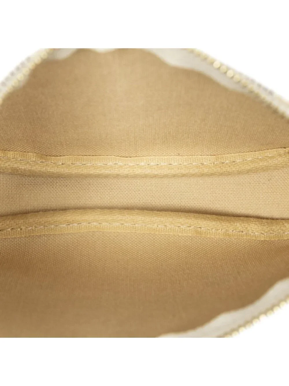 Louis Vuitton Mini Pochette Ivory Damier Azur Pouch